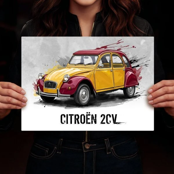 Grafika na metalu Citroen 2CV